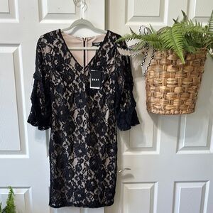 DKNY Black Lace Dress